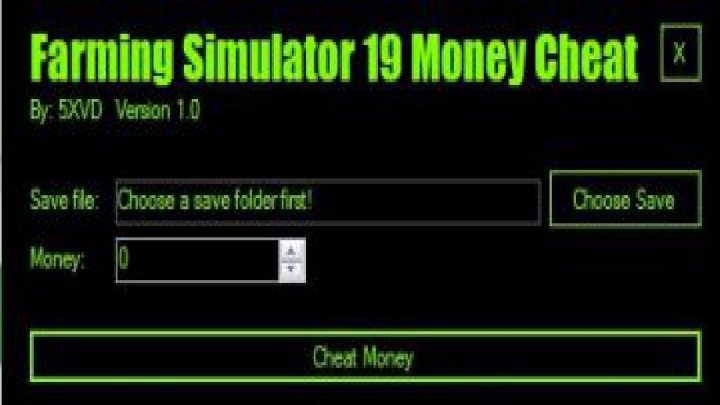 money cheat mods fs19