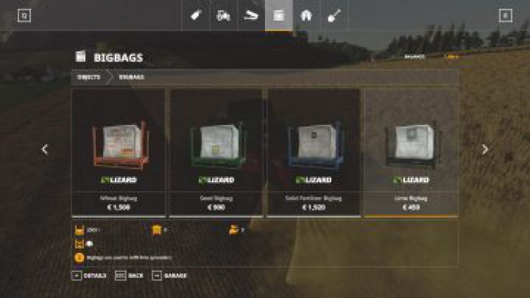 FS19 Bigbags & Liquid Pallets v1.0