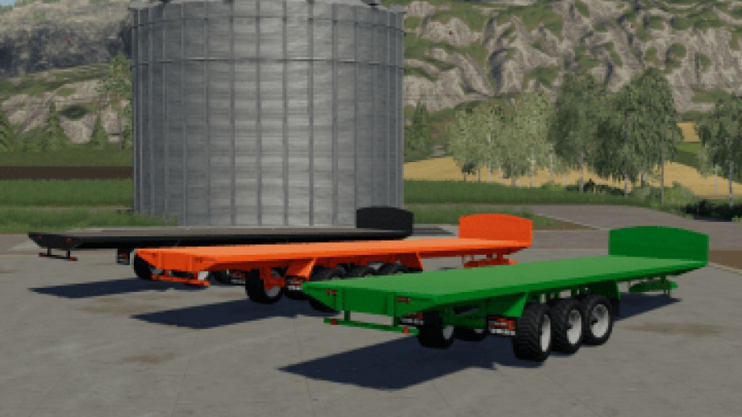 FS19 Larrington 42 Foot Bale Trailer