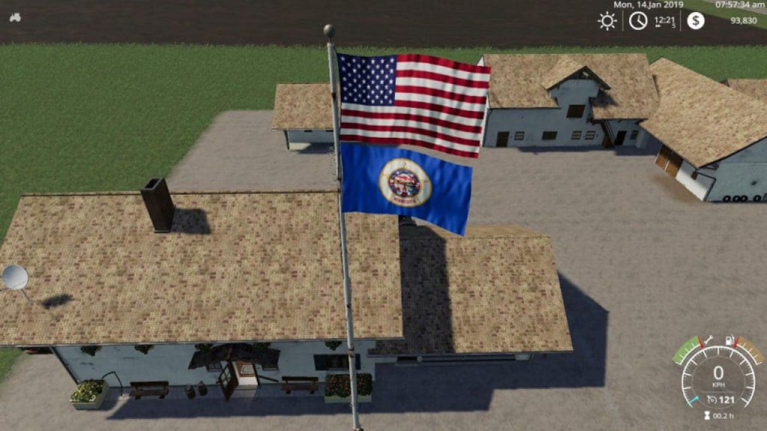 FS19 USA above Minnesota Flag v1.0.0.0