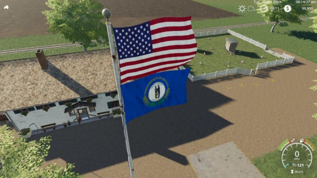 FS19 USA above Kentucky Flag v1.0.0.0