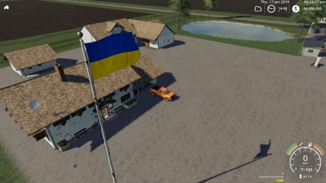 FS19 Ukraine Flag v1.0.0.0