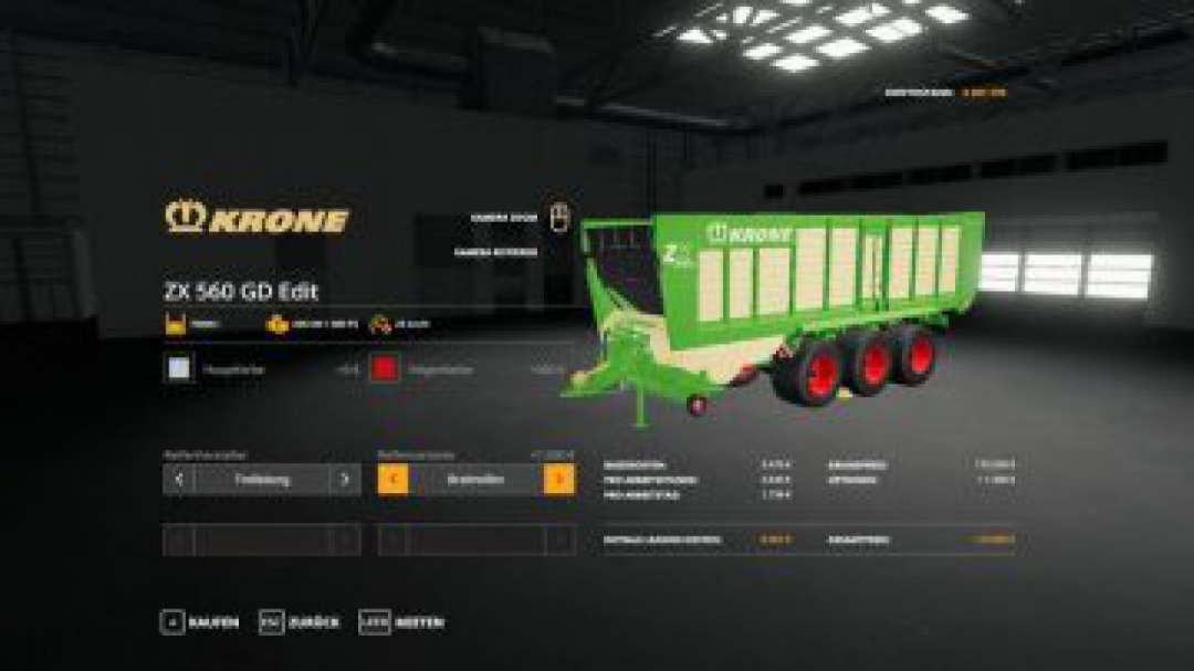 FS19 Krone ZX560GD v0.8