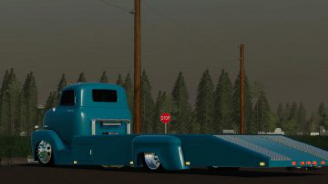 FS19 48 Chevy ramp truck and 71 Chevy C10 v1.0