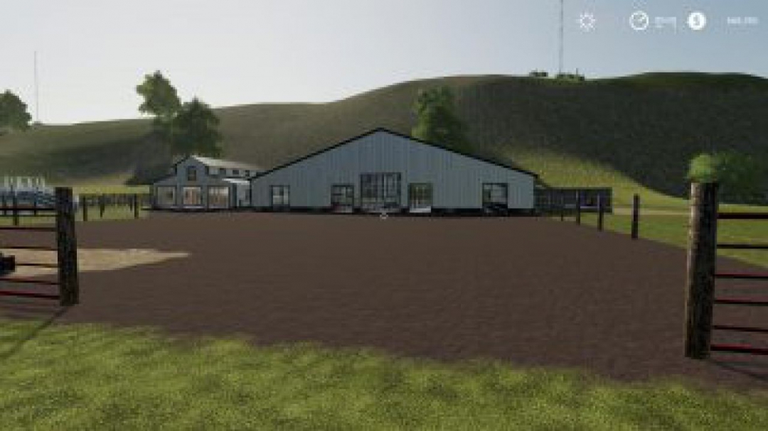 FS19 Large American Cow Shed v1.0