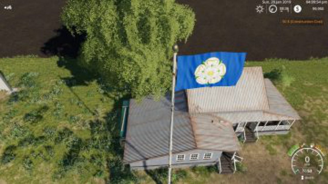 FS19 Yorkshire Flag v1.0.0.0