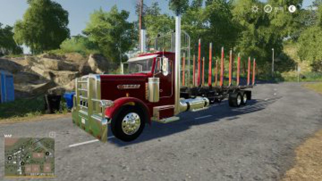 FS19 Peterbilt log truck v1.0