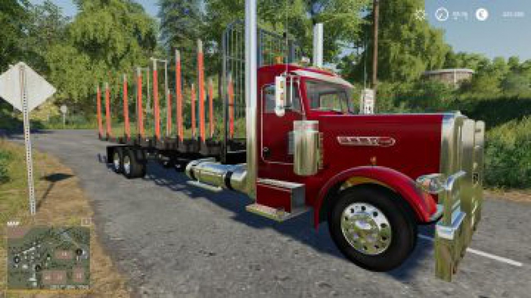 FS19 Peterbilt log truck v1.0