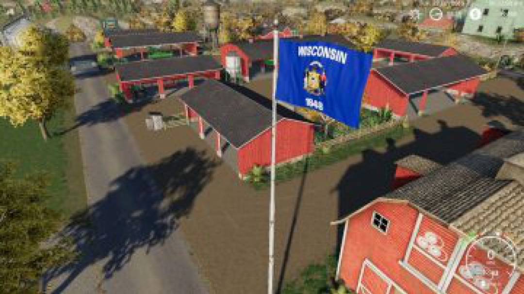 FS19 Wisconsin Flag v1.0.0.0