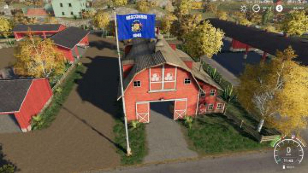 FS19 Wisconsin Flag v1.0.0.0