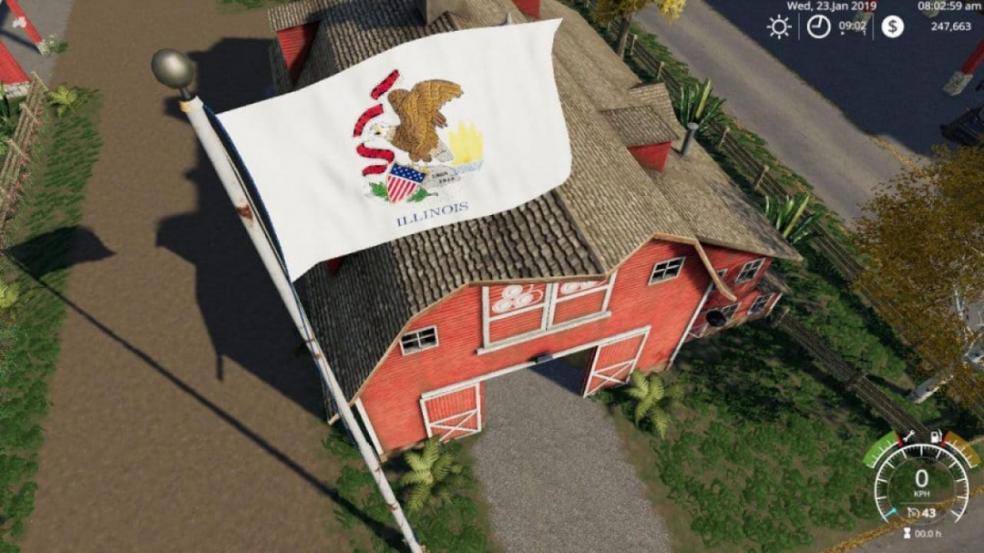 FS19 Illinois Flag v1.0.0.0