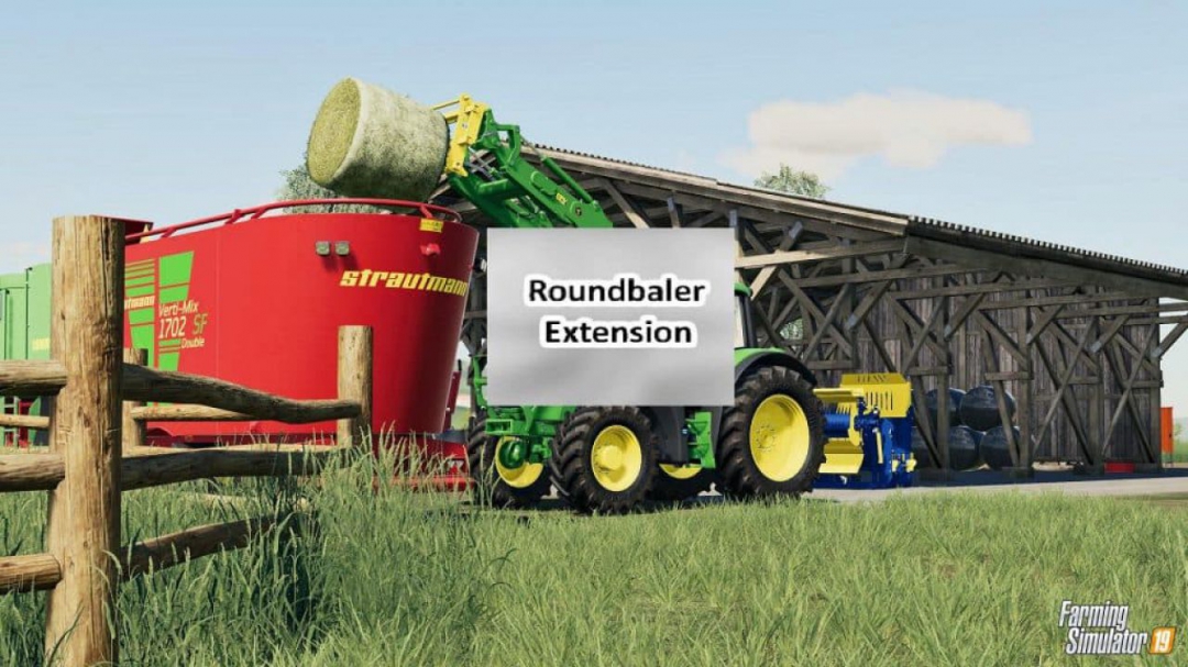 FS19 Round Baler Extension v1.0