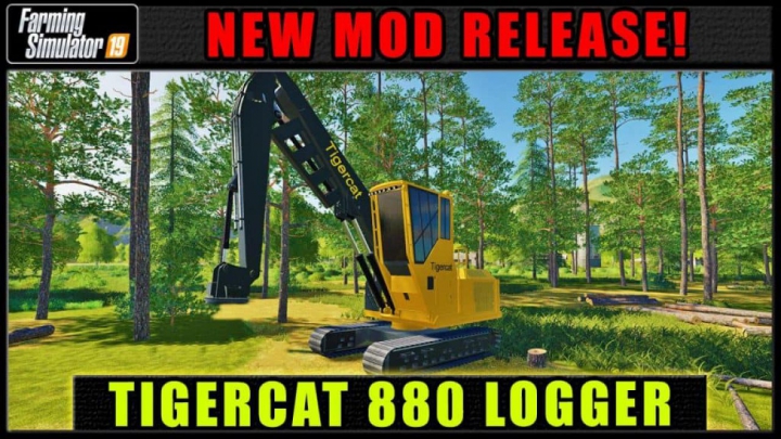 Trending mods today: FS19 FDR Logging – Tigercat 880 v1.0