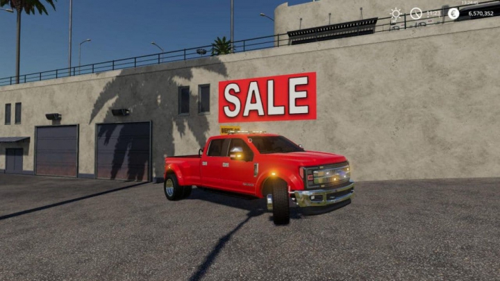 FS19 F450 with strobes and oversize banner v1.0 category: tools