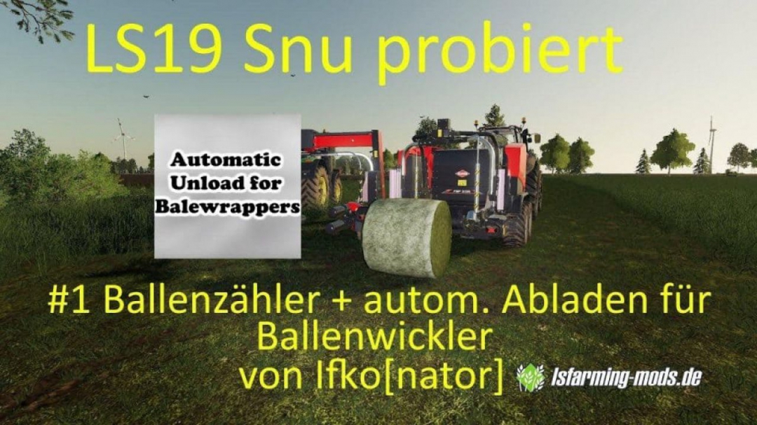 FS19 Auto Unload baler v1.0