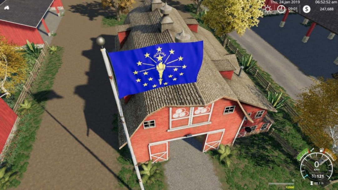 FS18 Indiana state Flag v1.0.0.0