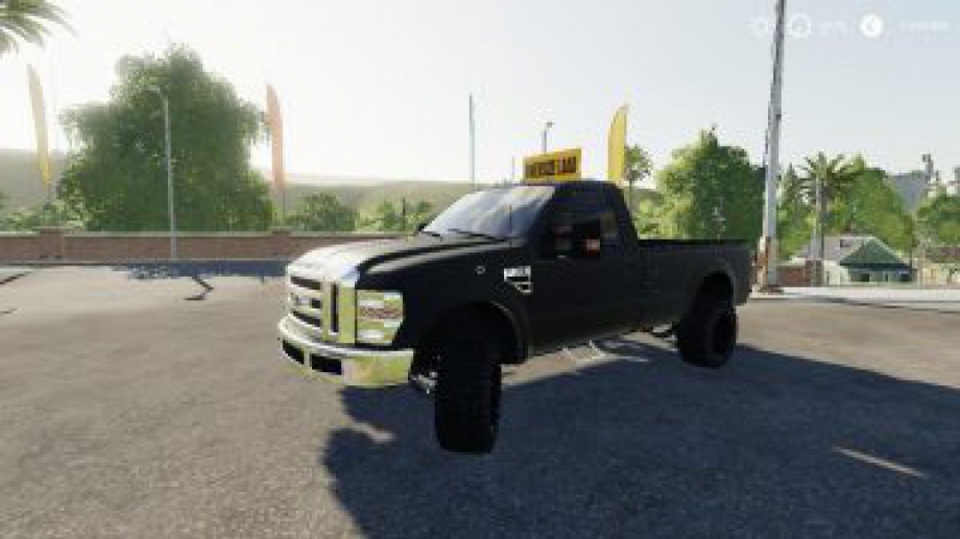 FS19 Dodge Rebel With OVERSIZE LOAD sign v1.0