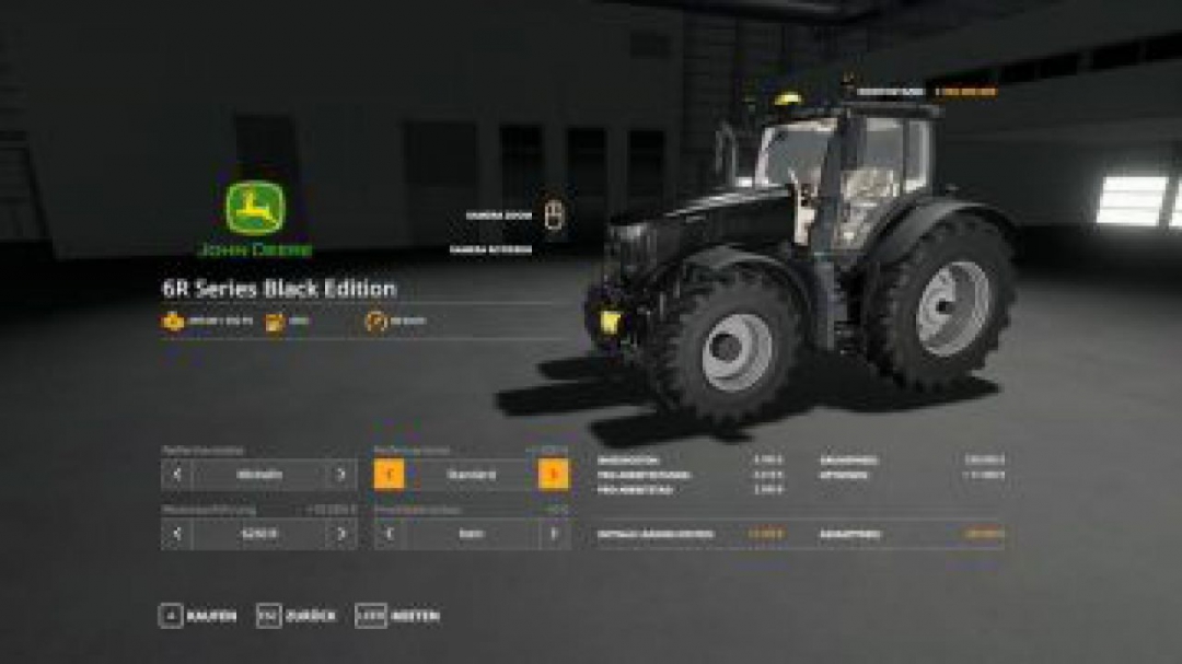 FS19 John Deere 6R Black + Green Edition v1.0.0.4