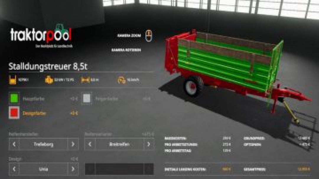 FS19 Manure spreader set 8.5t