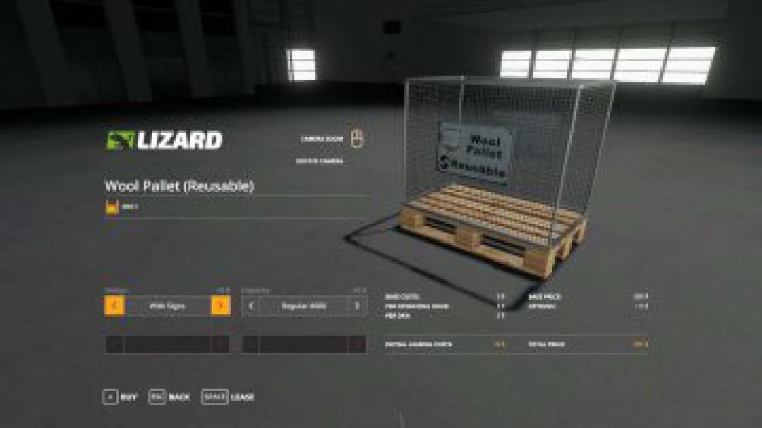 FS19 Wool Pallet – Buyable v1.0