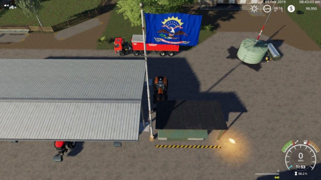 FS19 North Dakota Flag v1.0.0.0