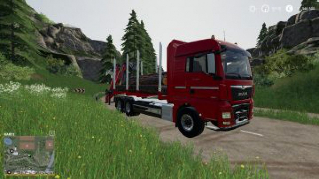 FS19 MAN Forst LKW with Autoload Wood v2.0