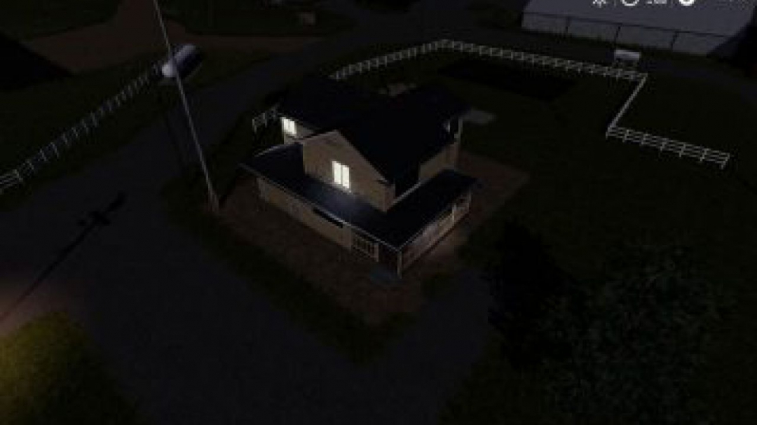 FS19 Placeable 4 bedroom house with sleep trigger v1.0