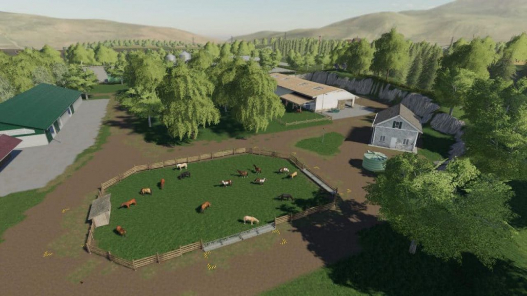 FS19 Sherwood Animal Farm (Terraformed Savegame) V1.0