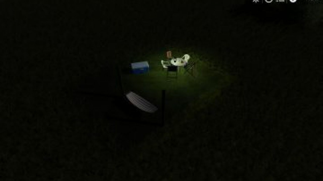 FS19 Placeable Hammock with sleep trigger v1.0