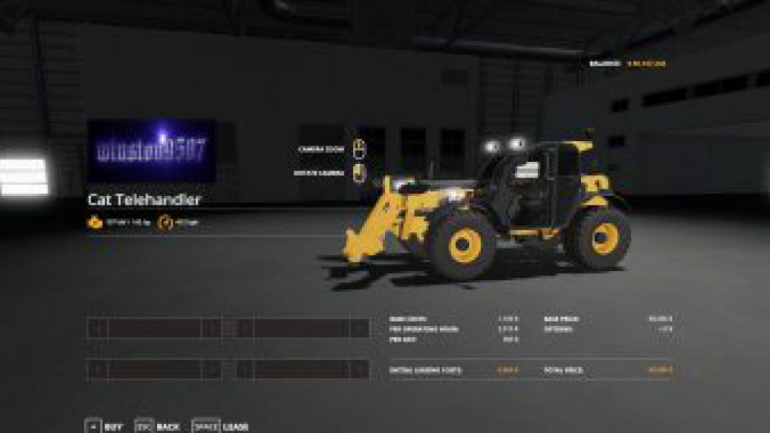 FS19 Cat TeleHandler v1.0.0.0