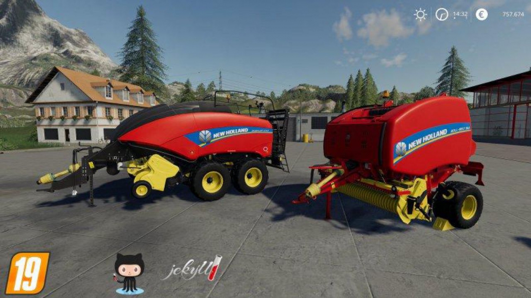 FS19 NEW HOLLAND BALER USA PACK