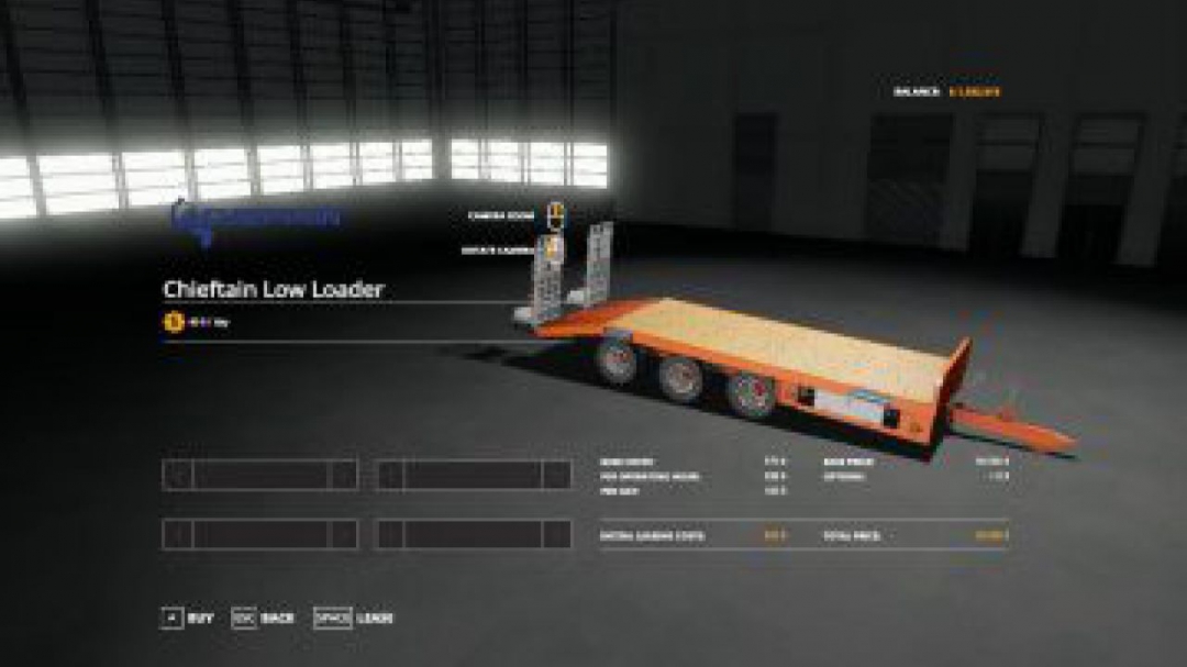 FS19 Chieftain low loader v1.0