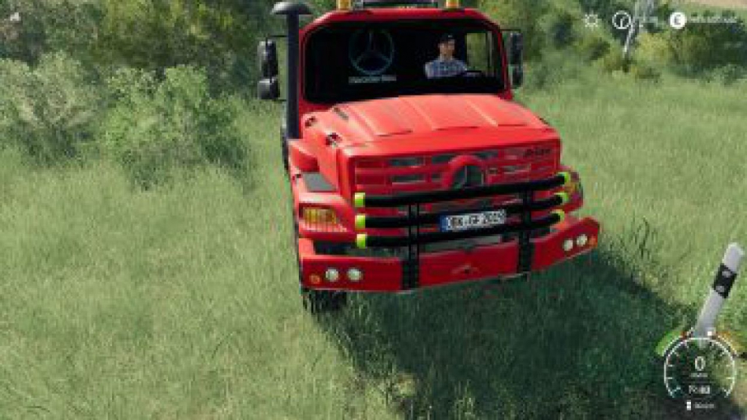 FS19 Mercedes Zetros Red v1.0 Beta