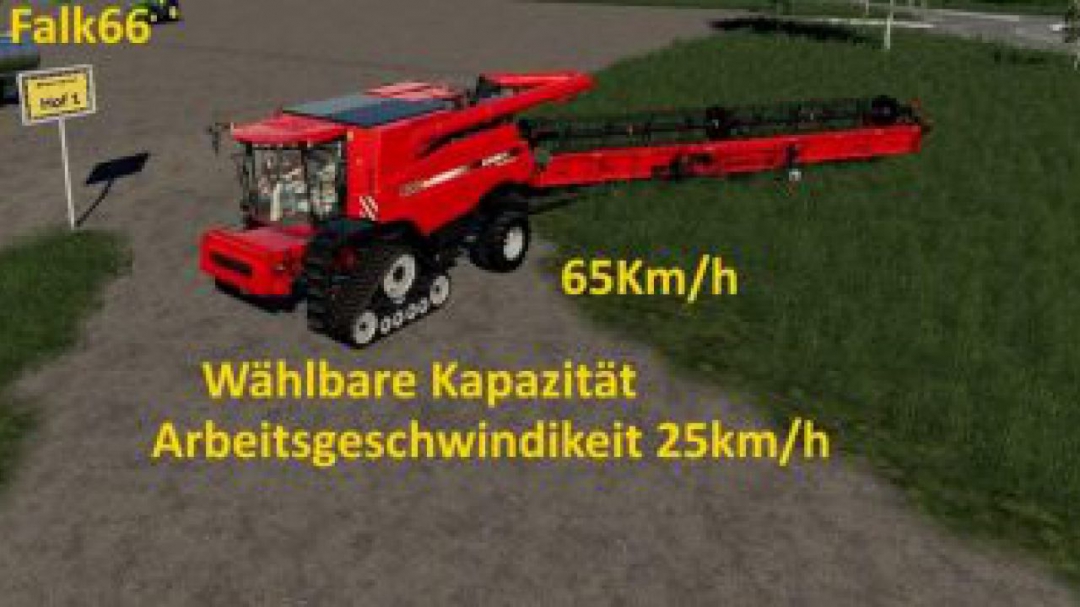 FS19 Case Axial 9240 with capacity option and working speed 25Km/h v1.0