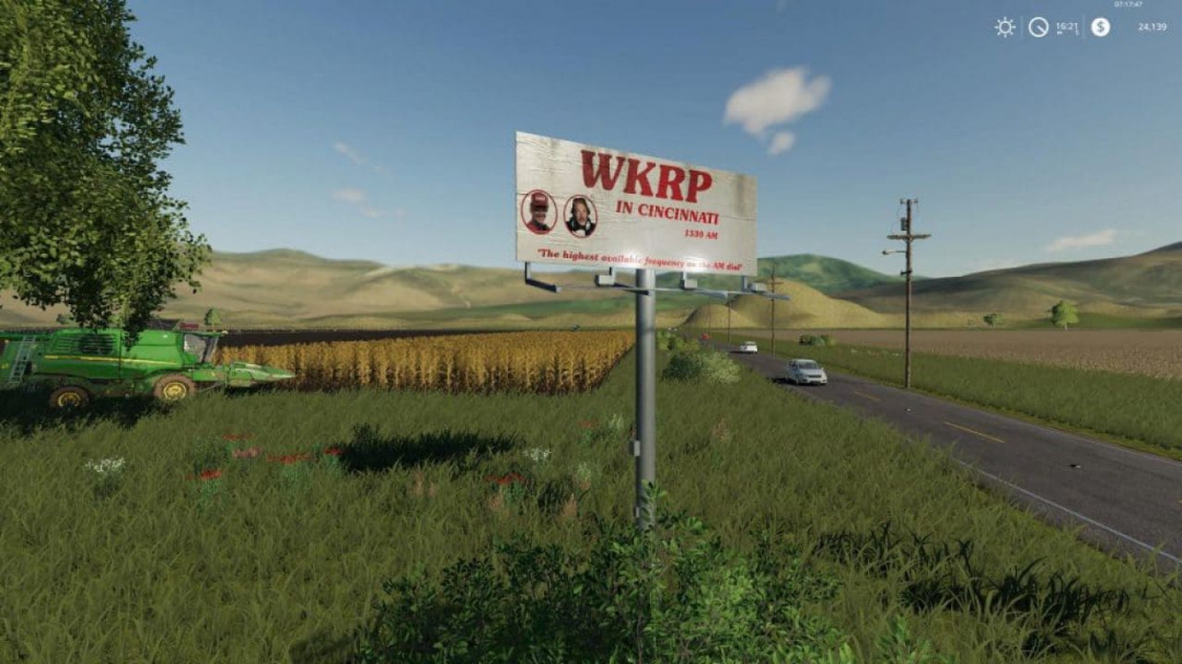 FS19 WKRP BILLBOARD V1.0