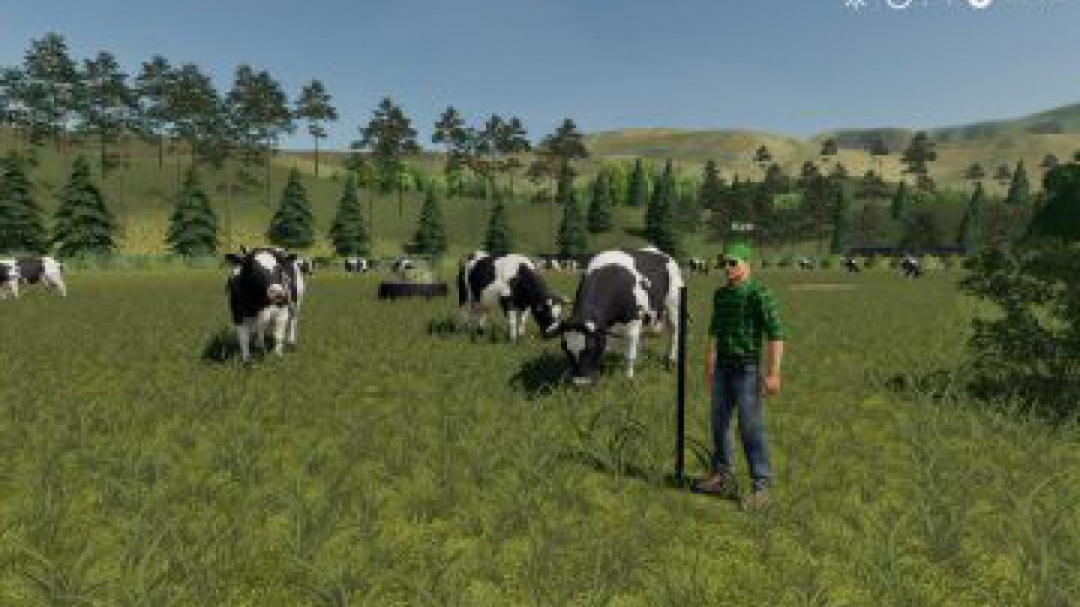 FS19 PLACEABLE OPEN RANGE COW PASTURE V1.0