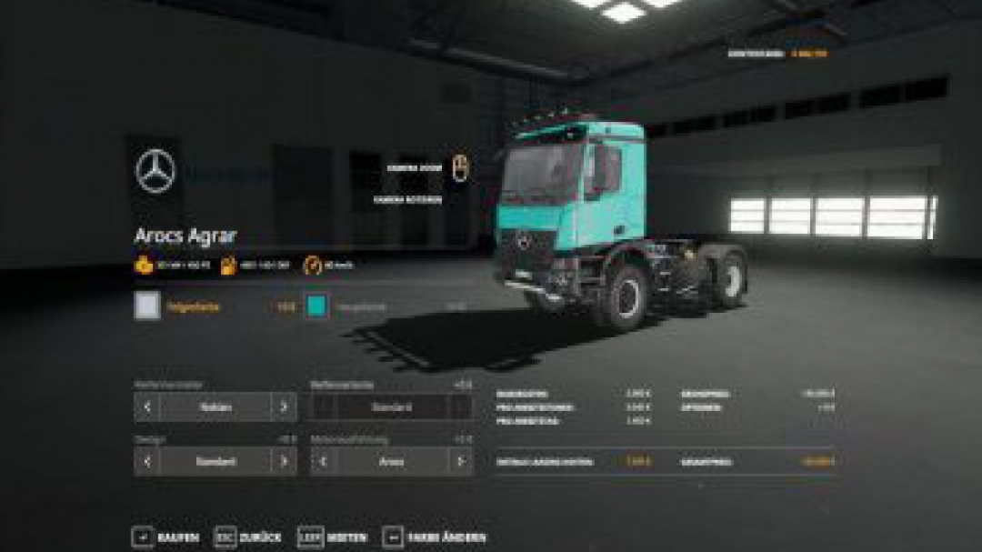 FS19 Mercedes Arocs Agrar v2.0