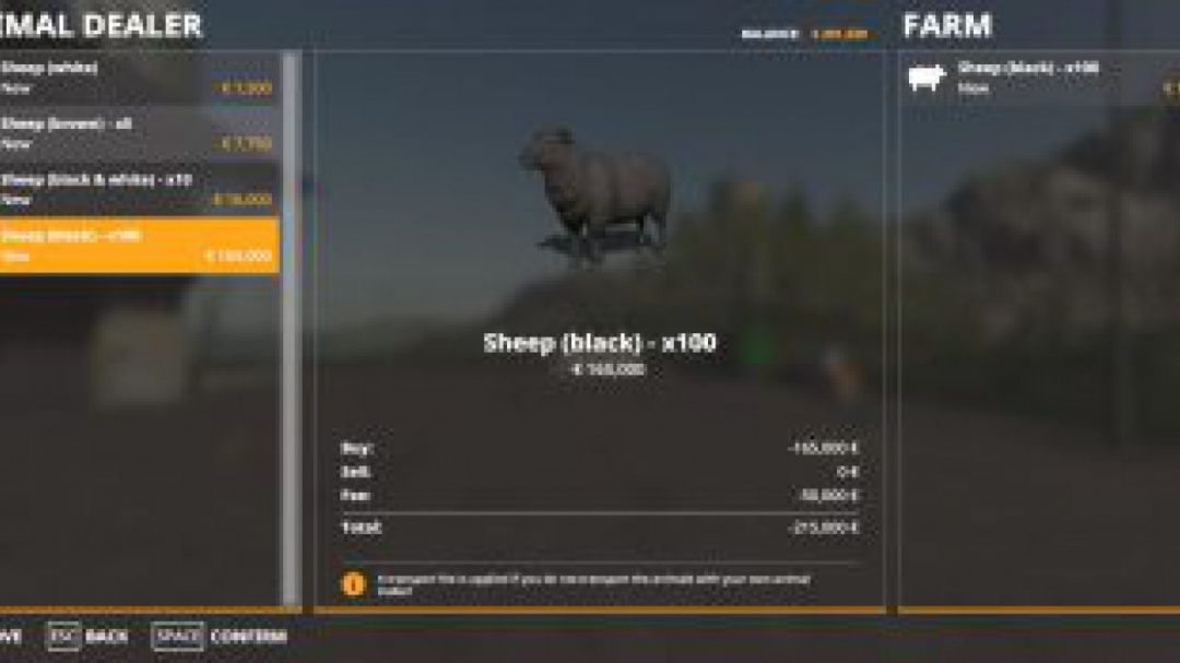 FS19 Animal Species v2.0