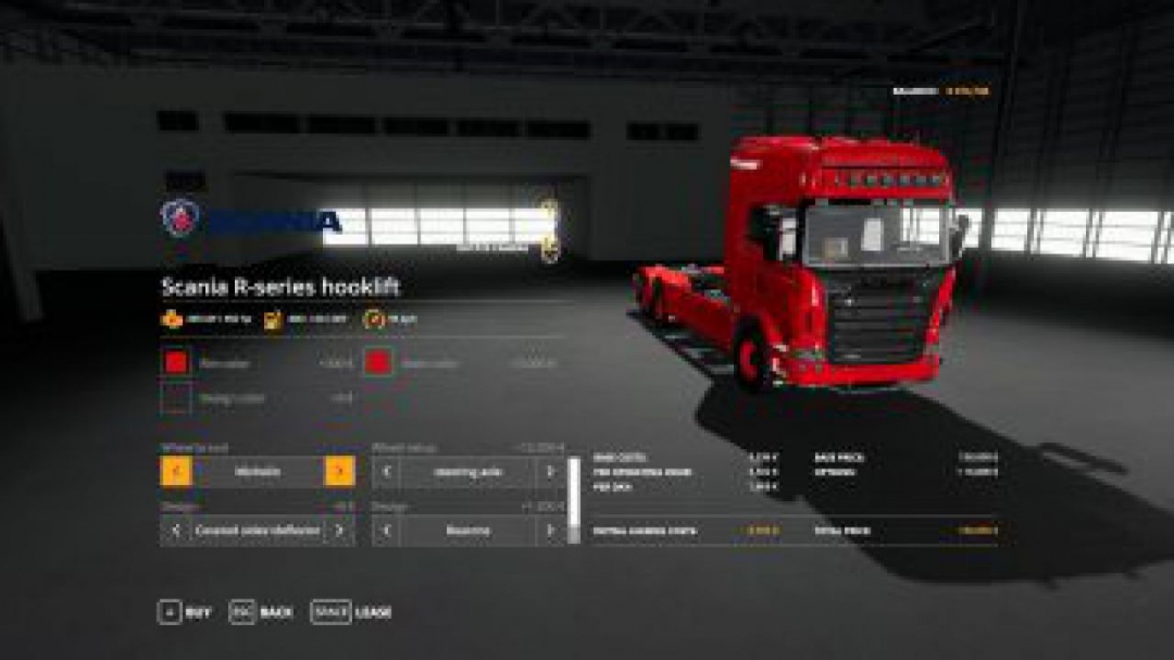 FS19 Scania R-series hooklift v1.2.0.0