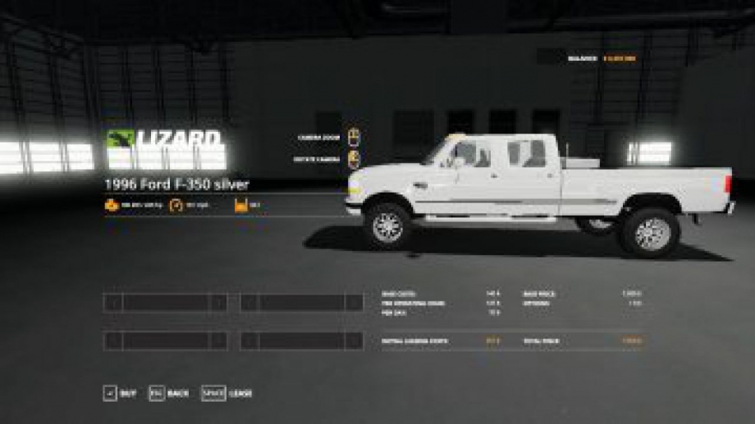 FS19 1996 f350 silver v1.0