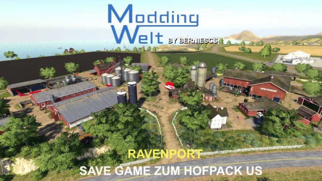 FS19 Mw Hof Pack – USA Edition Savegame Demo Ravenport v1.0