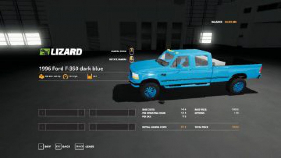 FS19 1996 f350 light blue v1.0.0.0