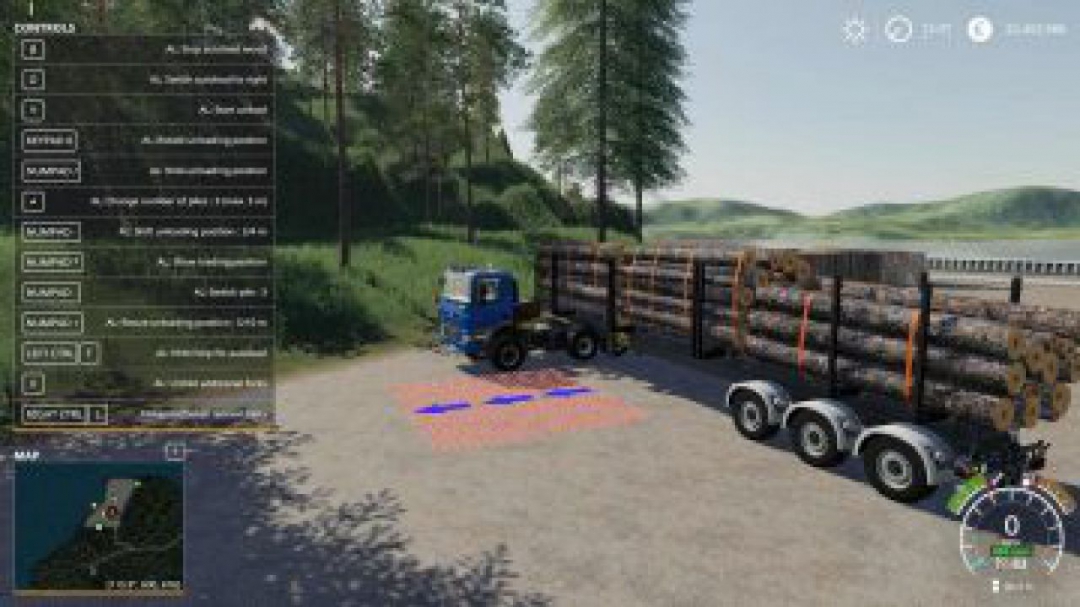 FS19 Timber Runner Wide With Autoload Wood v1.2