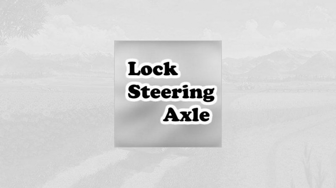 FS19 Lock steering axle v1.0.1.0