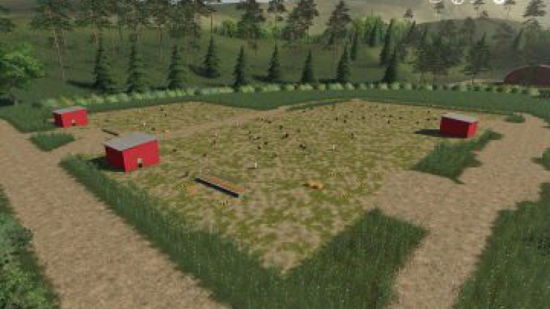 FS19 Placeable Free Range Chickens v1.0