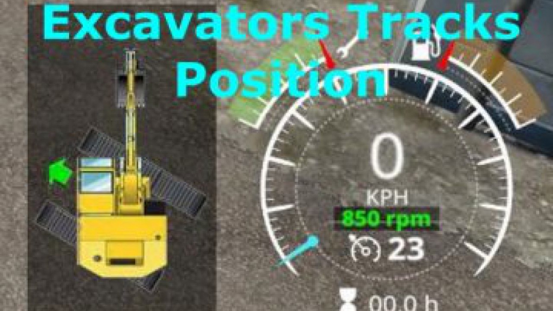 FS19 Excavators Tracks Position v1.1