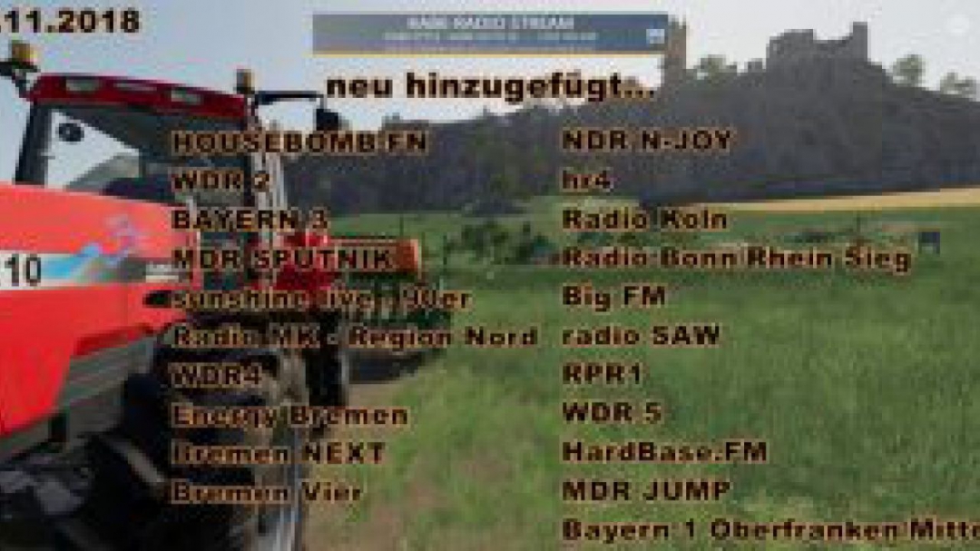 FS19 Radio Streams Germany v1.6