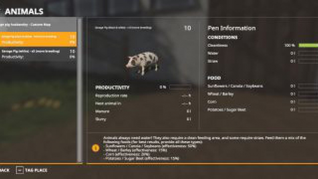 FS19 Animal Species – Savage Pig Pack v1.3