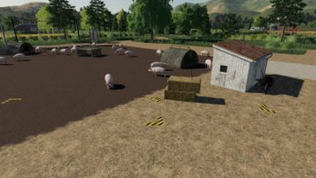 FS19 Placeable open Pig Area v1.0