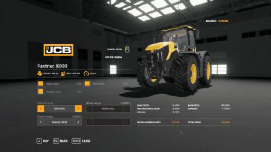 FS19 JCB Fastrac 8000 Customizable v1.0